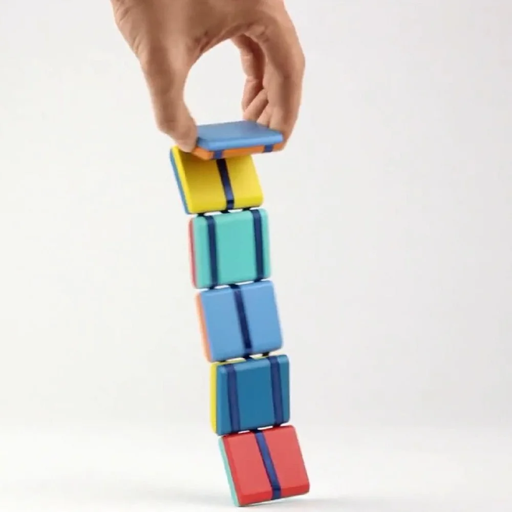Bunte Flip Holz Leiter ändern Visual Illusion Neuheit Dekompression 