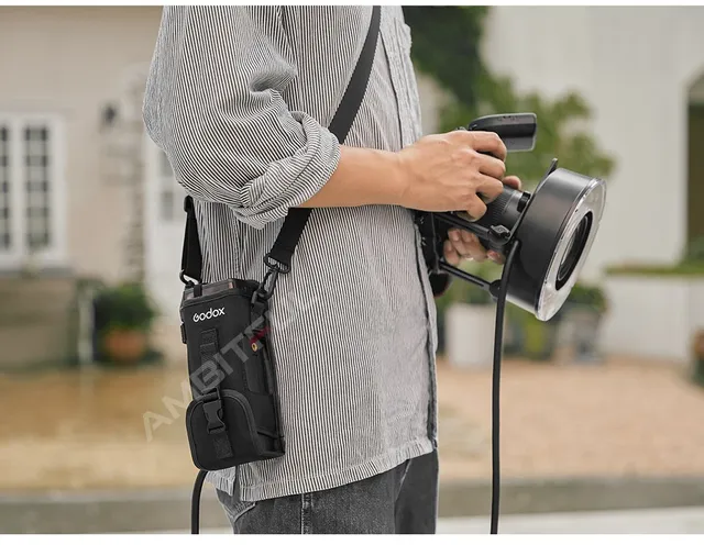 Borsa Trasporto Godox CB-57 Per Flash AD200/AD200Pro - Tracolla Regolabile - Foto 4