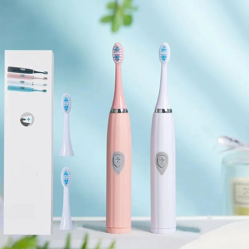 Electric toothbrush 1pc adult model soft bristle battery model family set