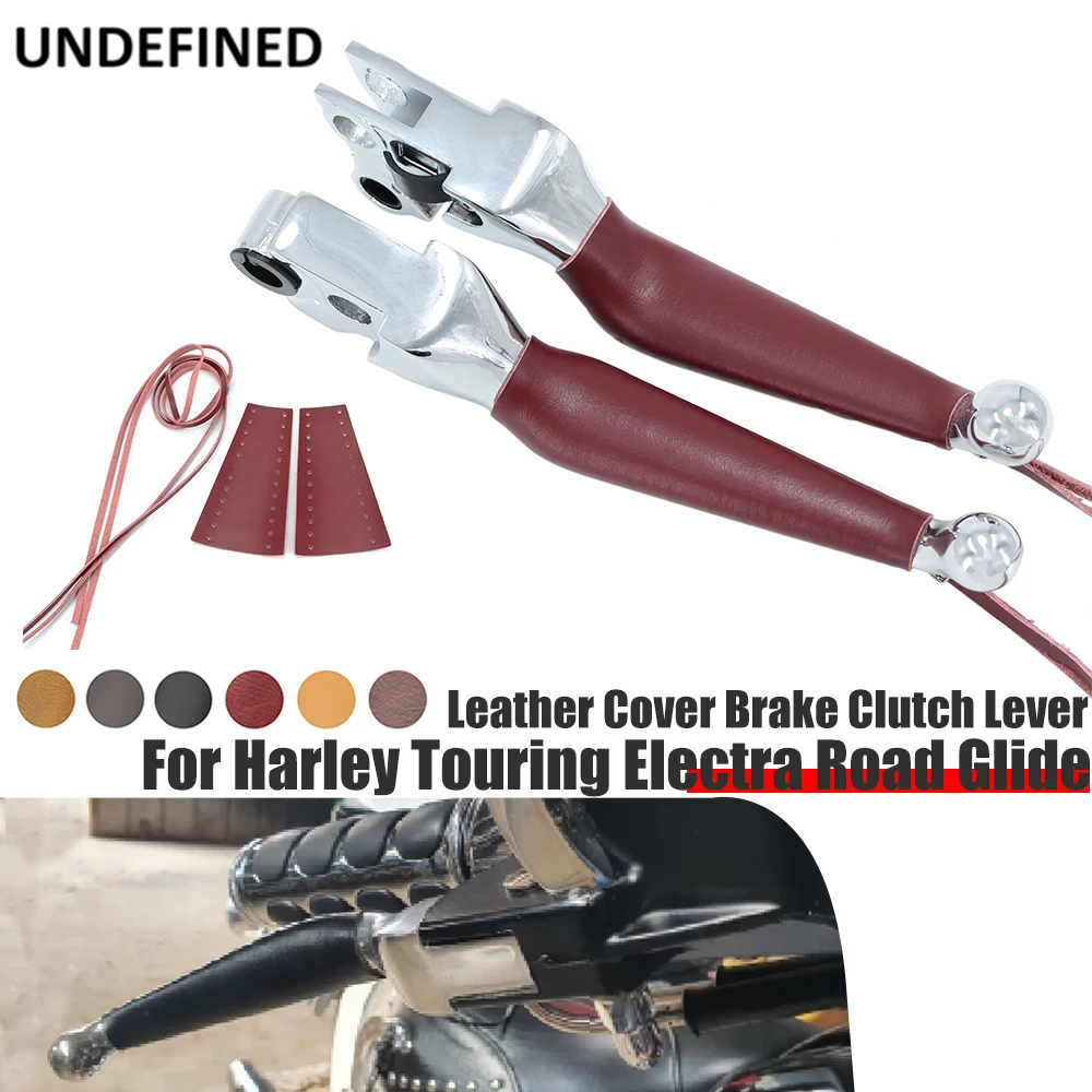 Levers Cover Vintage Brake Clutch Lever Covers Heavy Duty Leather
