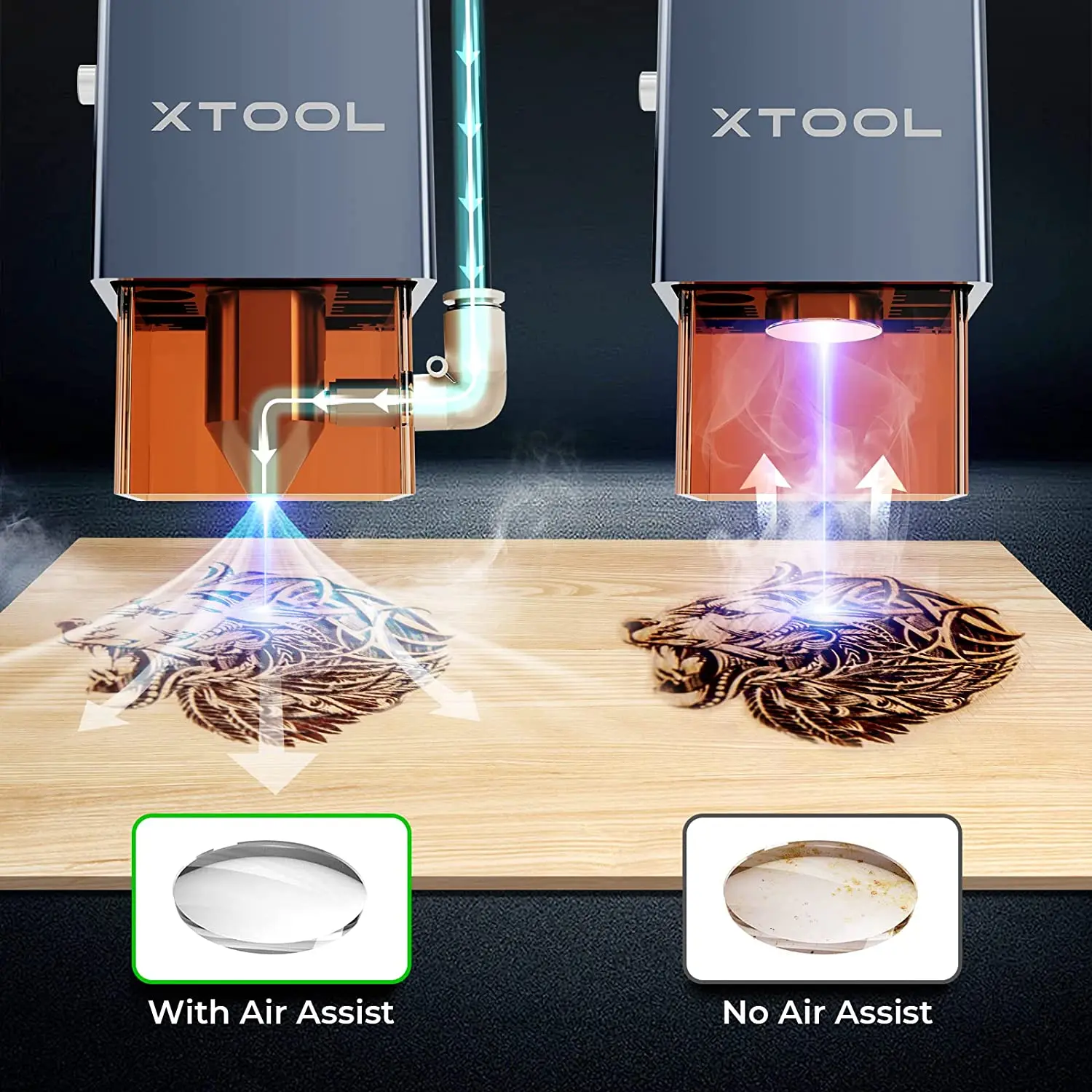 Xtool D1 Air Assist Set Laser Engraving Cutting Machine Accessories Only  Compatible with Xtool D1 and D1 Pro Laser Engraver