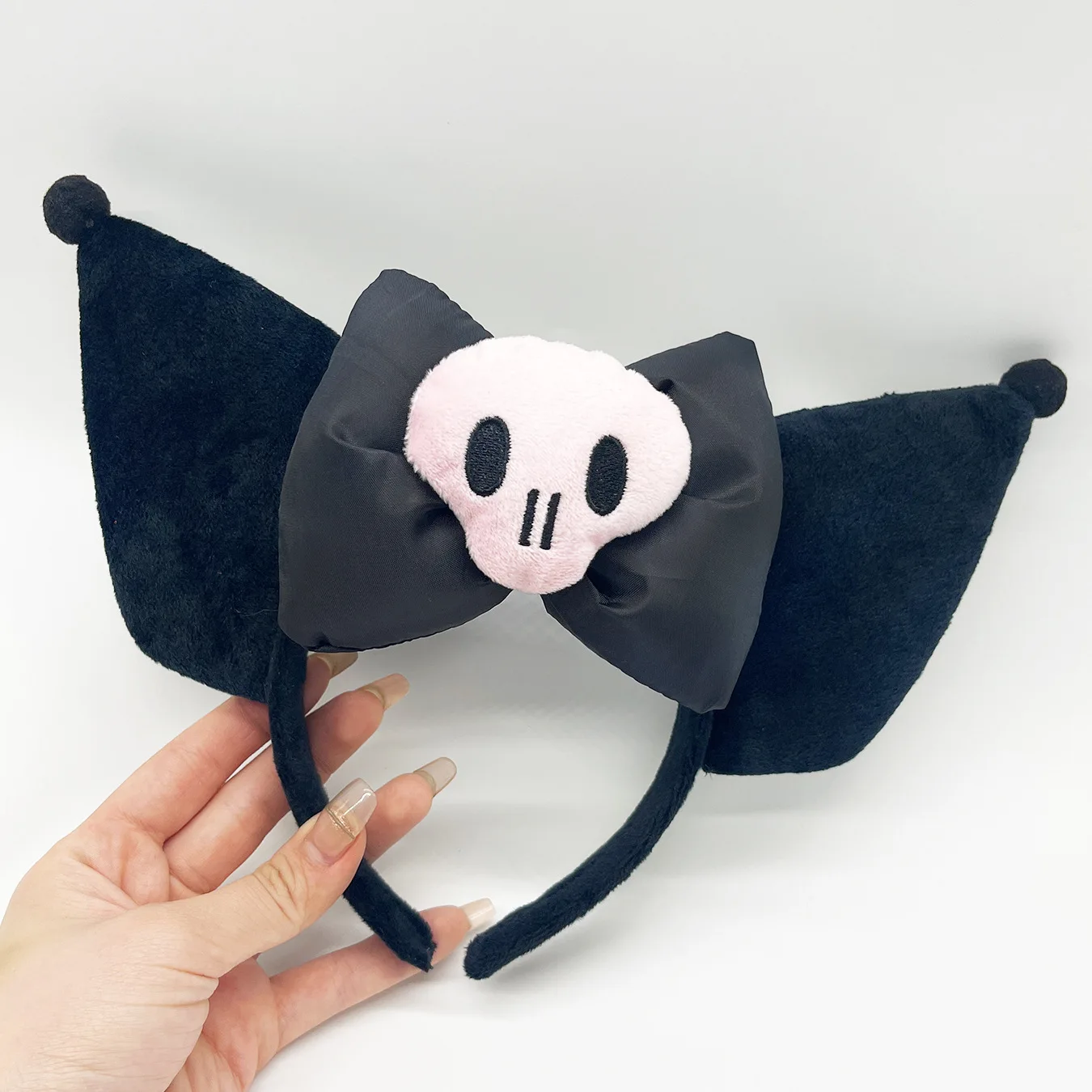 hair bands hair band hair accessories halloween headband cosplay headpiece cosplay accessories Anime Kuromi Melody Headband Cosplay Costume Skull Headwear Halloween Prop For Girl Fans