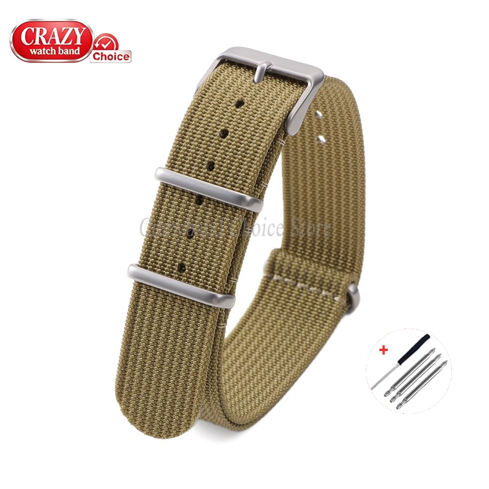 Nylon Canvas Weave Sports Wristband - Universal Replacement Watch Strap