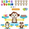 Montessori Educational Math Toys for Kids Learn Numbers Montessori Mathematics Material Funny Monkey Balance Scale Math Game Toy 1