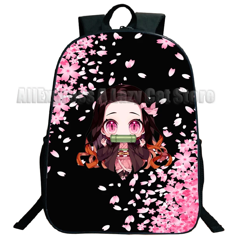 Demon Slayer Kimetsu No Yaiba Backpack for Girls Boys Kamado Nezuko Travel Rucksack Anime Teens School Knapsack 6