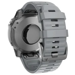 Premium Titanium Watch Strap - Quickfit Band Bracelet - QuickFit 26mm (Silicone Gray)