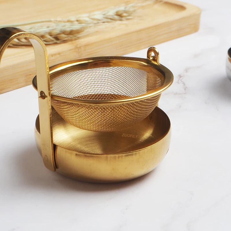 Rotating Tea Strainer Stainless Steel Fine Mesh Tea Filter Sieve 360 Rotatable Infuser Kitchen Tool tea infuser tea strainer tea filter