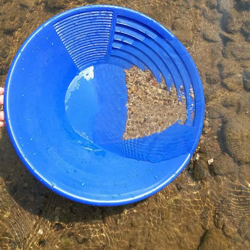 Hot Sale Plastic Gold Pan Basin Nugget Mining Pan Dredging Prospecting River Tool Wash Gold Panning Equipment 5