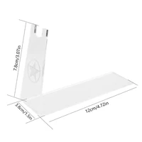 New Boutique Store Display Props Clear Acrylic Outdoor Pistols Holder Gun Model Showing Stand Rack 2