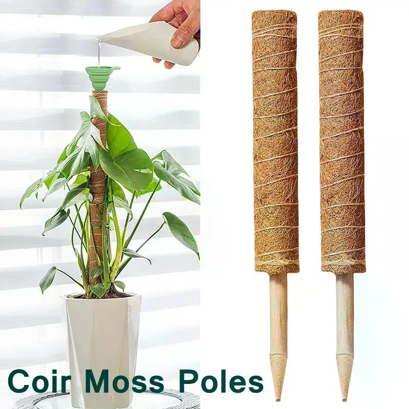 Moss Coir Pole Bendable Plants Climbing Support Moss Stick Extension  Diy Modelling Plant Coir Stick Indoor Balcony Garden Tool