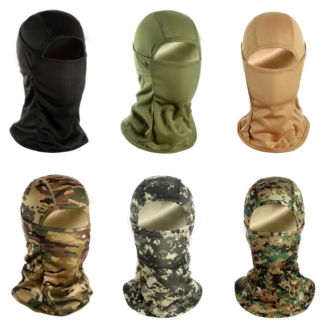 Cagoule de Camouflage tactique, masque facial complet, Ski, cyclisme, chasse,  foulard, casquette Multicam Airsoft pour hommes - AliExpress
