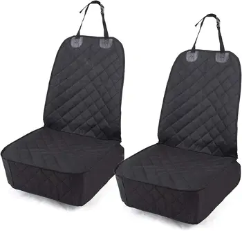 Dog Car Seat Cover 2 Pack, Waterproof Front Seat Car Cover for Cars, Trucks, and Suvs, Pet Front Cover for Cars