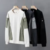 2025 Spring Men Sweatshirts Pockets Patchwork Streetwear Oversized 6XL 7XL 8XL Big Size Long Sleeve Loose Pullover Sportswear 2