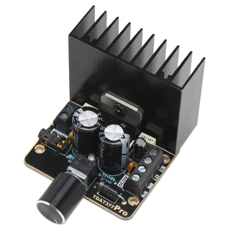

Power Amplifier Board,30W+30W Dual Channel 2.0 Audio Amplifier Kit Class AB DC 12V Digital Stereo Amp Module TDA7377