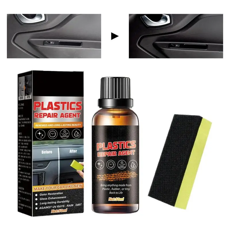 

Car Interior Cleaner Multi Purpose Car Wash Foam Cleaner Kit Auto Trim Restorer Dashboard Polish Repair Coating Renovator