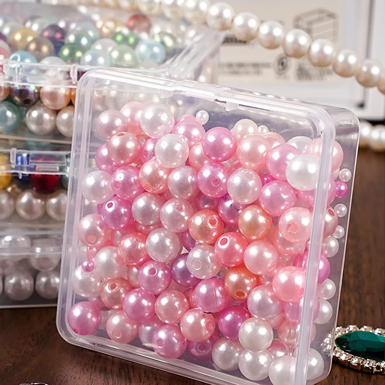 Desktop Storage Box Dustproof Plastic Card Data Cable Organizer Holder Small Miscellaneous Sorting Case With Cover