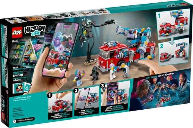 LEGO Hidden Side Phantom Fire Truck 3000 70436, Augmented Reality 