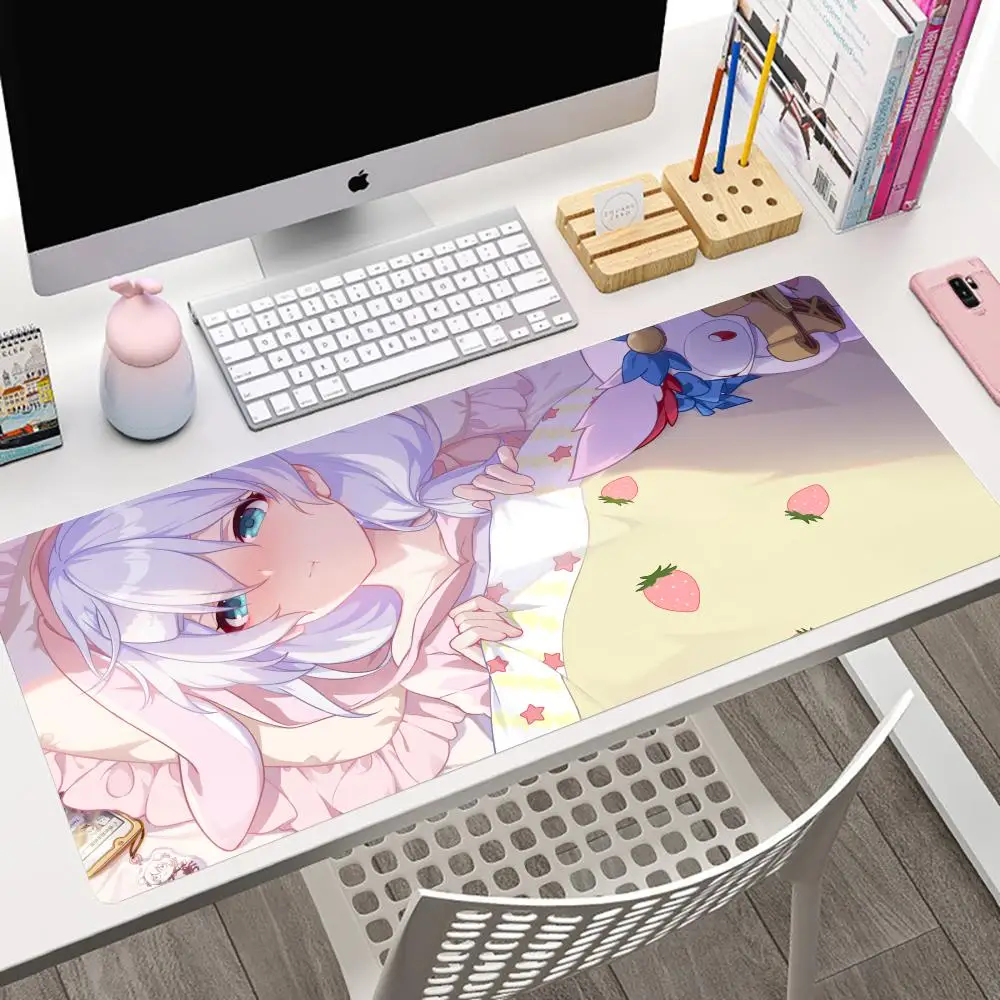 

Cool Game Honkai 3rd Cute Theresa Apocalypse Mouse Pad Large Size desk accessories Office Desk Protector Mat PU Leather mouse pad gamer Waterproof Mouse Pad Desktop