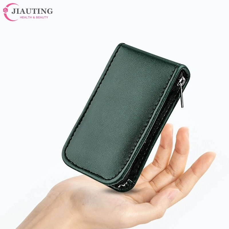 Portable Luxury Manicure Sets Pedicure Kits Bright Black Nail Clipper Set Personal Care Tools Eyebrow Scissors 6 Pcs