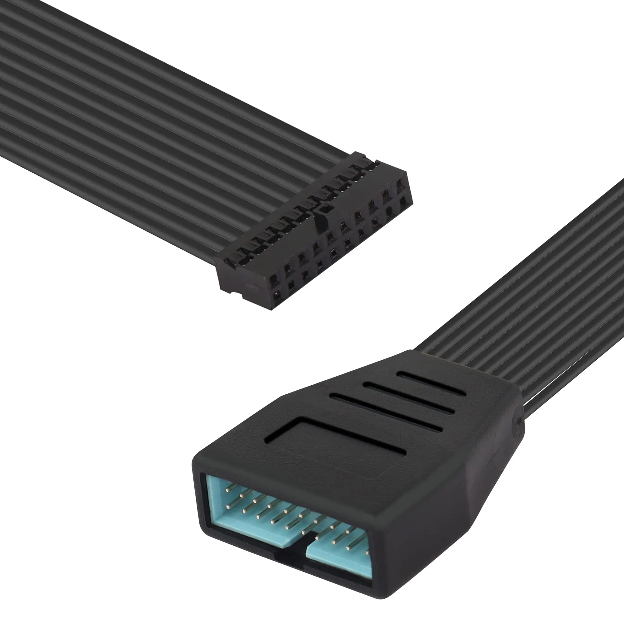 

Удлинитель для материнской платы d USB 3,0, 20-контактный штекер на USB 3,0, 20-контактный разъем, 19-контактный 20-контактный Штекерный удлинитель, сое...