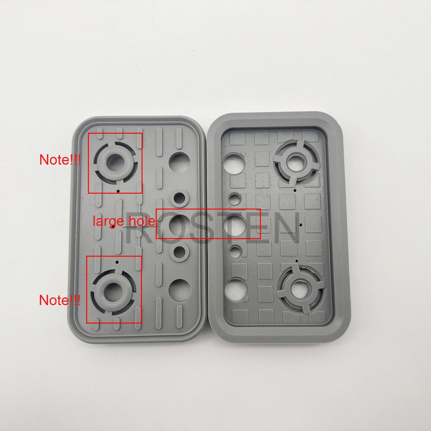 125*75*17mm Weeke Homag PTP160 Machining Center CNC Vacuum Pad Cover Suction Top Rubber Replacement Plates 5pcs 4-011-11-0196 vacuum pad cover