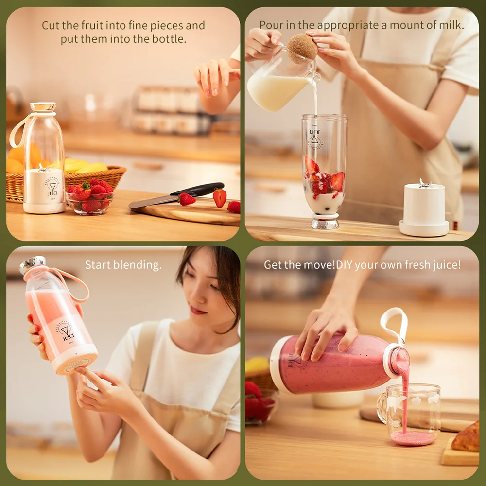 USB, Garrafa de suco fresco, Liquidificador Plus