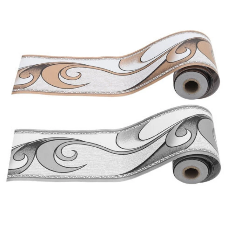 10M Autoadesivo Battiscopa Bordo Antibatterico Piastrelle Adesivi Linea D'Onda Carta Da Parati Adesivo Linea Vita Decorazione Per La Cucina