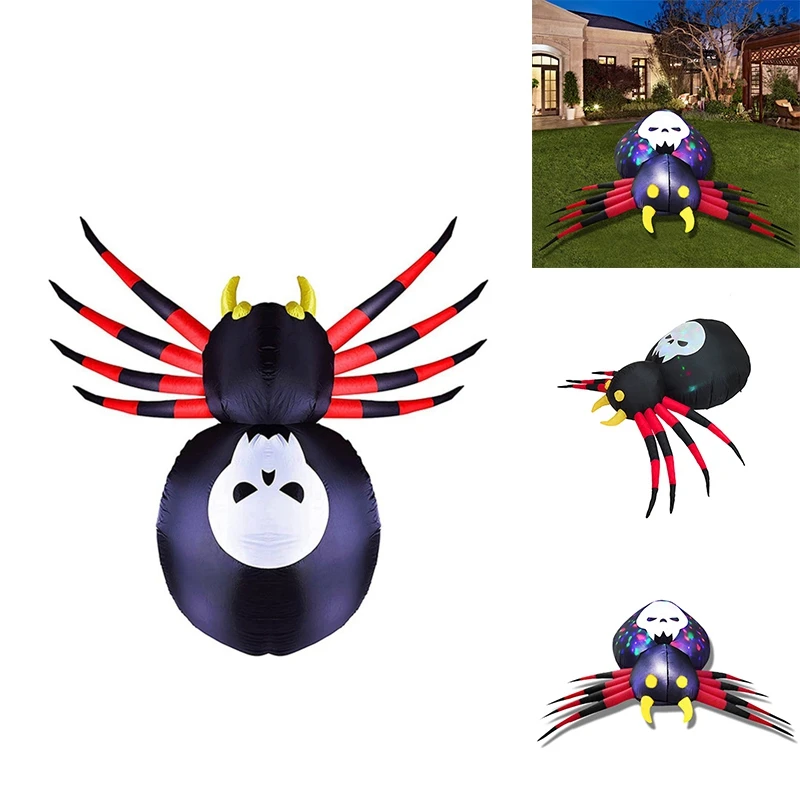 

1 PCS Inflatable Spider With Light, Blow Up Yard Decoration Clearance With LED Lights US Plug