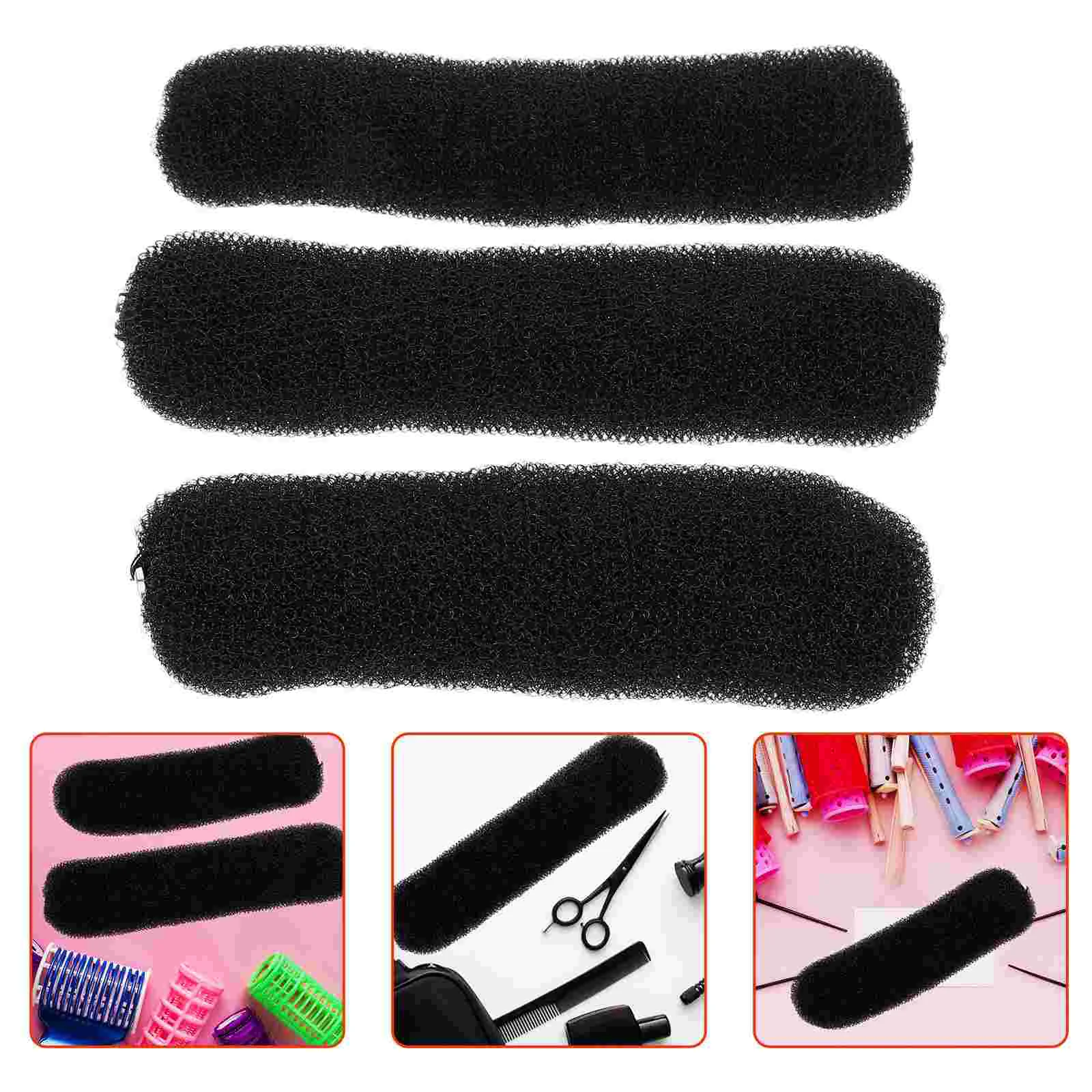 3pcs Hair Bun Maker Concealed 17cm 20cm 22cm Easy Styling Tool Women Accessories Bun Forms Donut Lazy Curler
