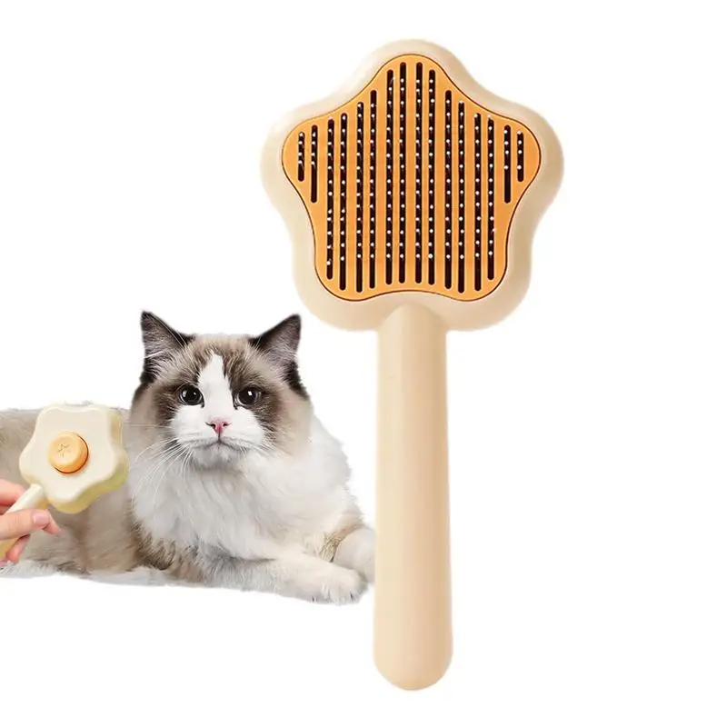 

Dog Hair Remover Brush Dog Shedding Brush Cleaning Brush Pet Grooming Brush Cat Comb Puppy Brush Self Cleaning Deshedding Brush