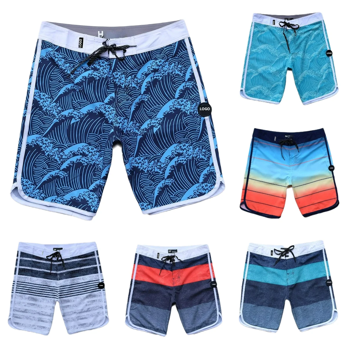 

Printed Shorts For Men Summer Sports Leisure Five Minutes Big Shorts Tide Five Minutes Seven Minutes Quick Dry Boardshorts Men