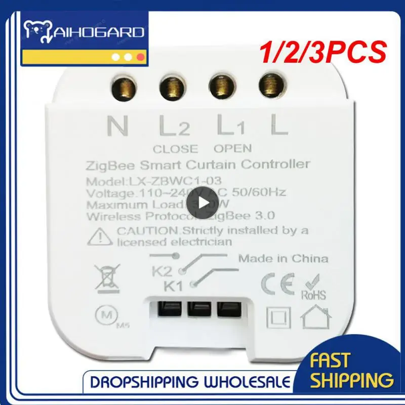 

1/2/3PCS Zemismart Zigbee 3.0 Smart Light Switch Breaker Module SmartThings Tuya Control Alexa Home Alice 2 Way