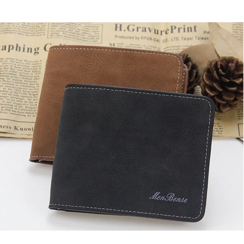 

Man purse Men Wallets Man card package multi-functional Three fold Brief paragraph leisure large capacity Coin Bag