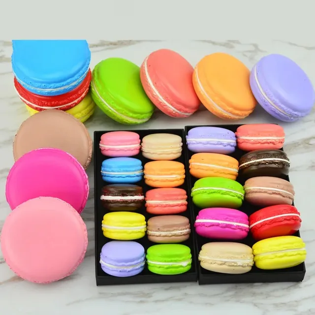 1pcs Food Photography Decor Simulation Donuts Macaron Props Food Model Dessert Table Snack Decoration Artificial Cake Home Decor