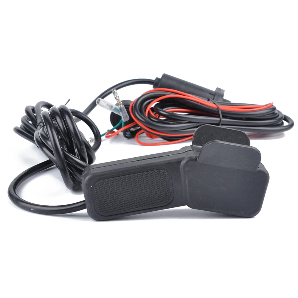 범용 블랙 UTV 윈치 유선 원격 로커 스위치, 12V, 11 인치