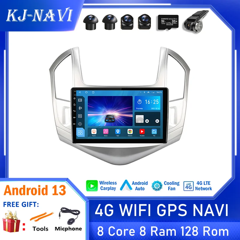 

Android 13 No 2din Dvd For Chevrolet Cruze J300 J308 2012 - 2015 Car Radio Video Player GPS Navigation Stereo