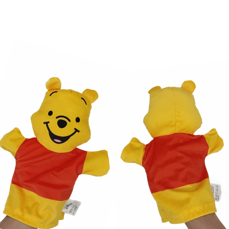 Marionetas de mano de Disney, Mickey, Minnie, Donald, Daisy, pato de peluche, lindas marionetas de Anime Pluto, juguetes educativos para bebés, regalos para niños