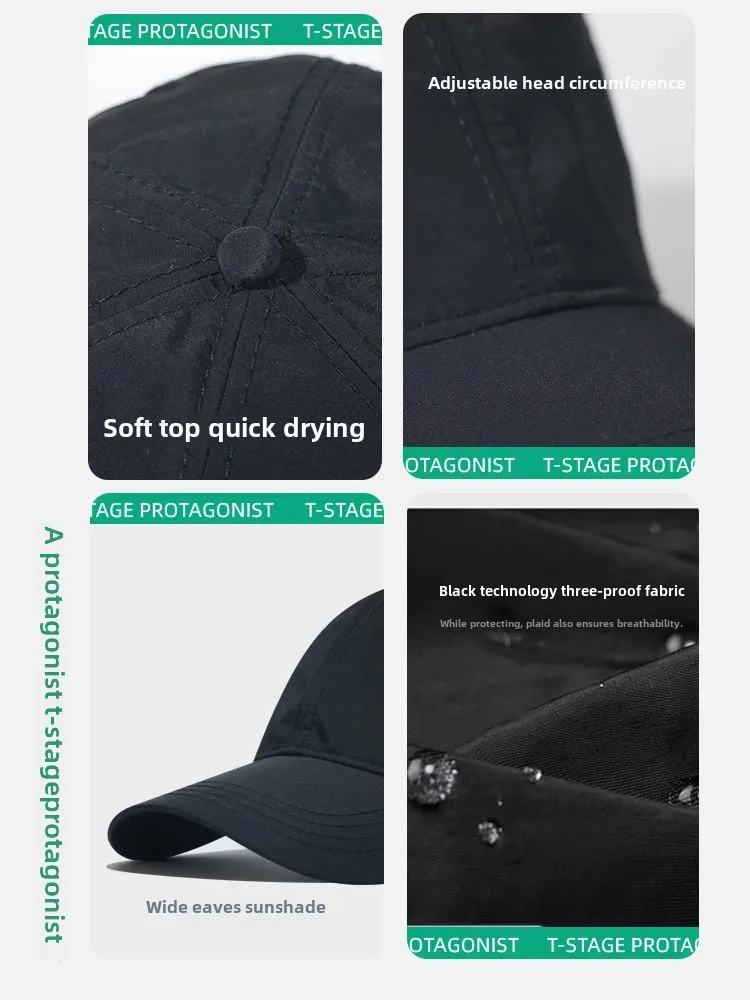 Big Size Summer Quick Drying Baseball Cap Man Breathable Large Plus Head Size Sun Hats Male Outdoor Sport Visor Cap Gorros 6