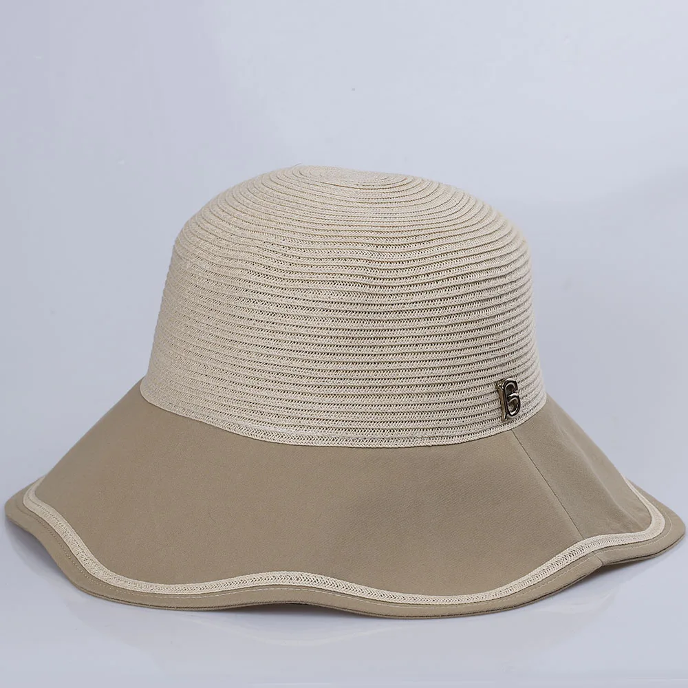 

Panamas UV Protection Sun Visor Beach elegant women's hats Visors Ruffle edge Caps Female Women's summer sun hat cap for women