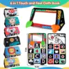 Crinkle Cloth Book Visual Stimulation Newborn Toys 0-3 Months Brain Development Tummy Time Mirror Toy for Infants Sensory Babies 2