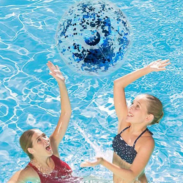 1PC Inflatable Pool Party Toys Transparent Beach Ball Outdoor Summer Water Toys Swimming Float Ball Toys For Adult Children 4