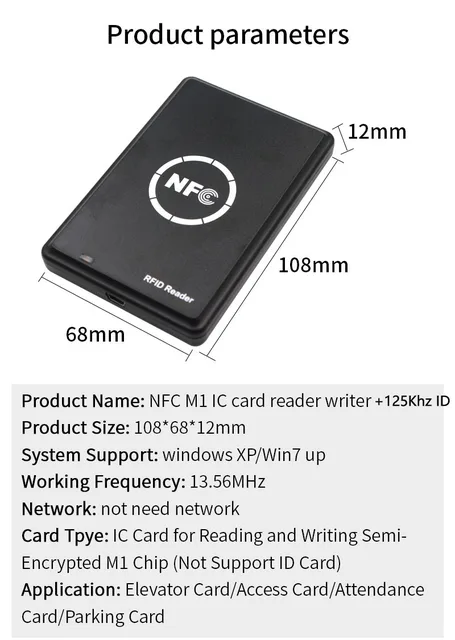 Lettore E Scrittore RFID 125KHz/13.56MHz - Copia Chiavi E Carte NFC - Con 10 Carte Riscrivibili - Foto 8