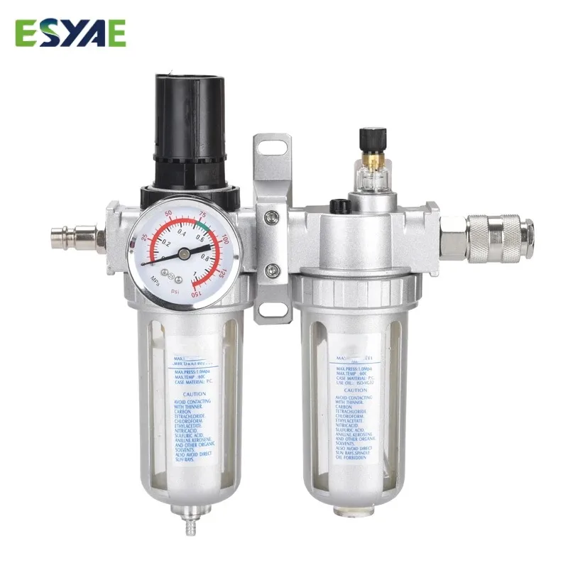 

Air Filter Regulator Oil Water Separator Trap Regulator Valve For Compressor Pneumatic Parts SFC400 1/2 SFC300 3/8 SFC200 1/4