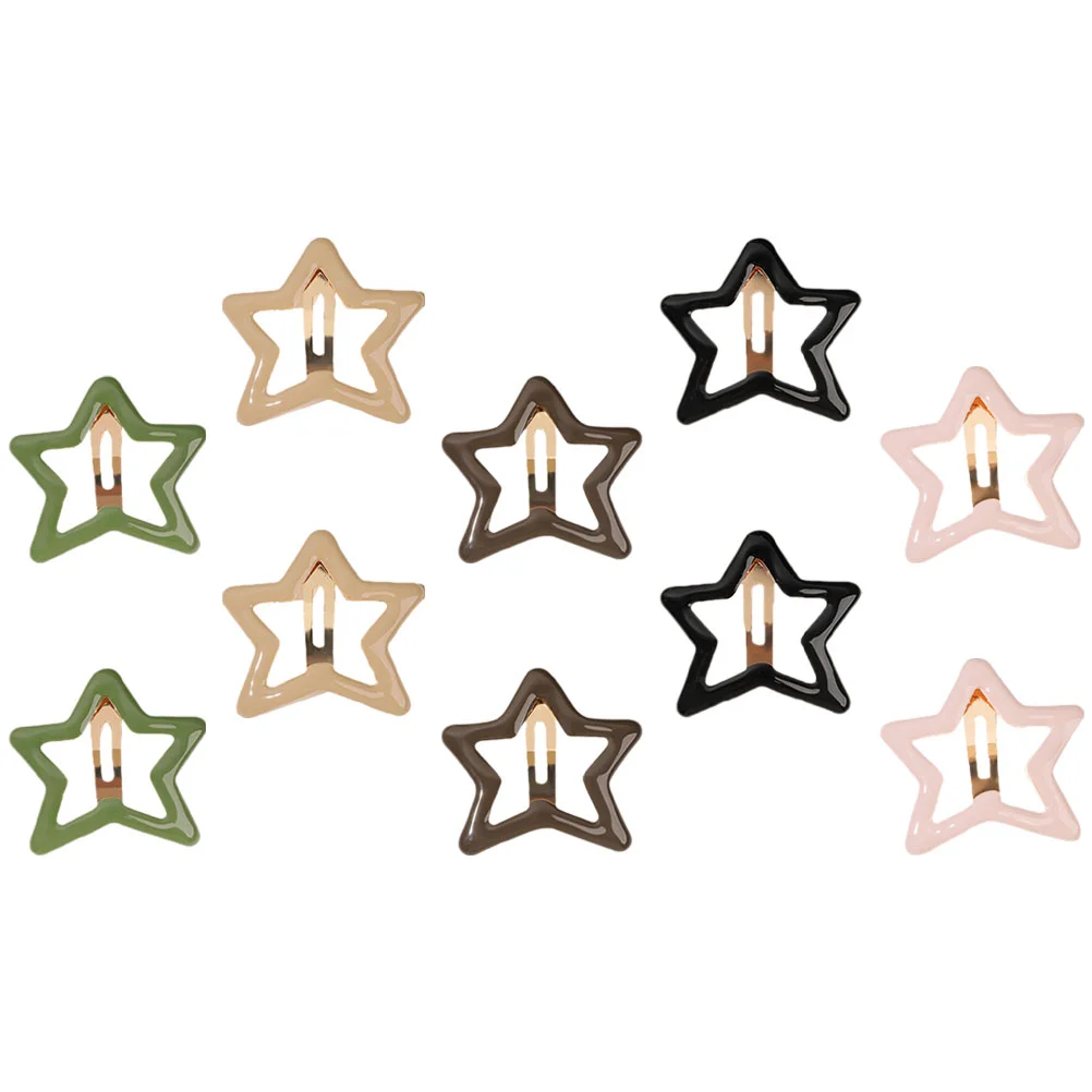 

10 Pcs Hair Accessories for Girls Clips Non-slip Kawaii Women Plastic