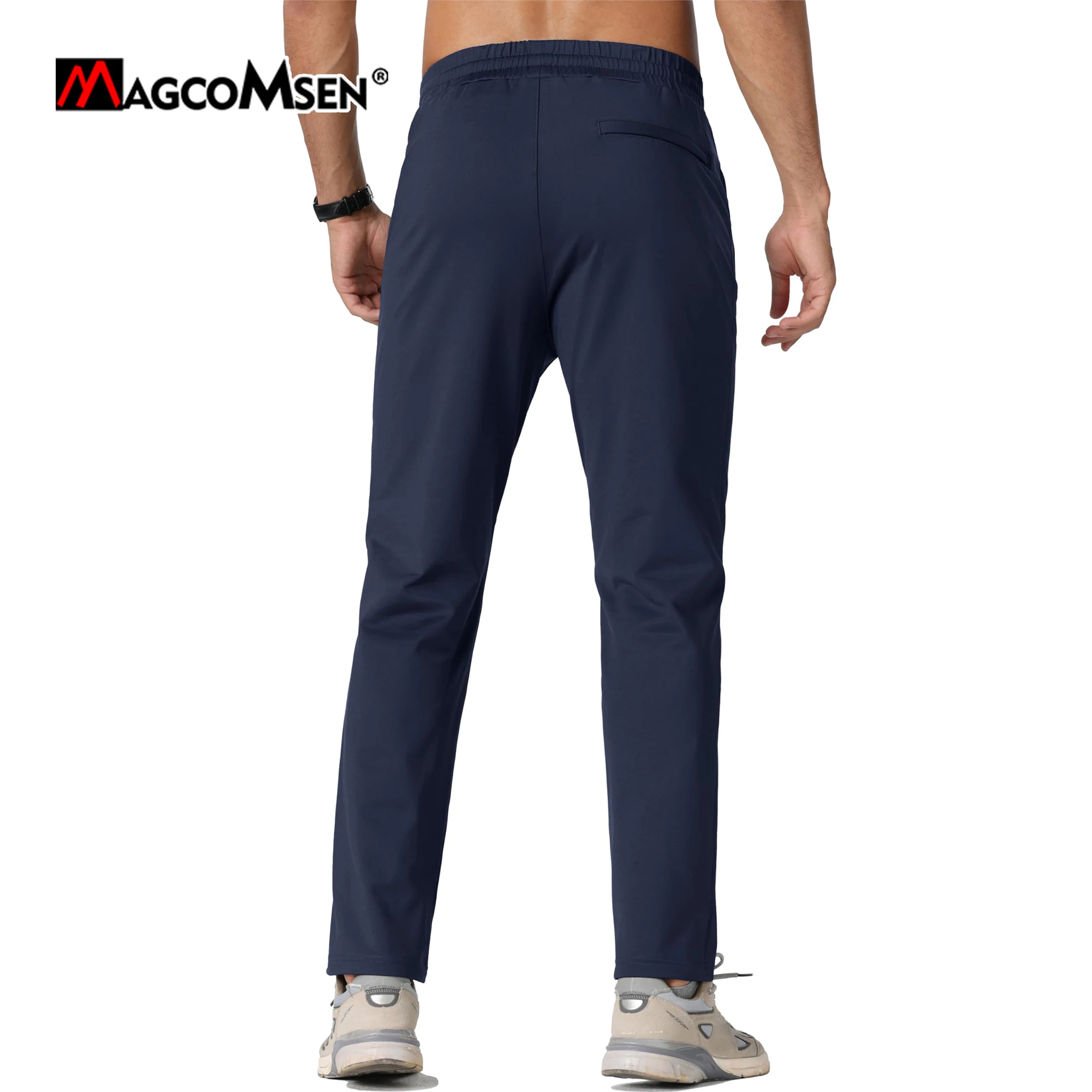 Sport Jogging Trousers Fleece Sweatpants MAGCOMSEN Men's Fleece Lined Sweatpants Winter Thicken Warm Joggers Outdoor Water Repellent Sport Pants