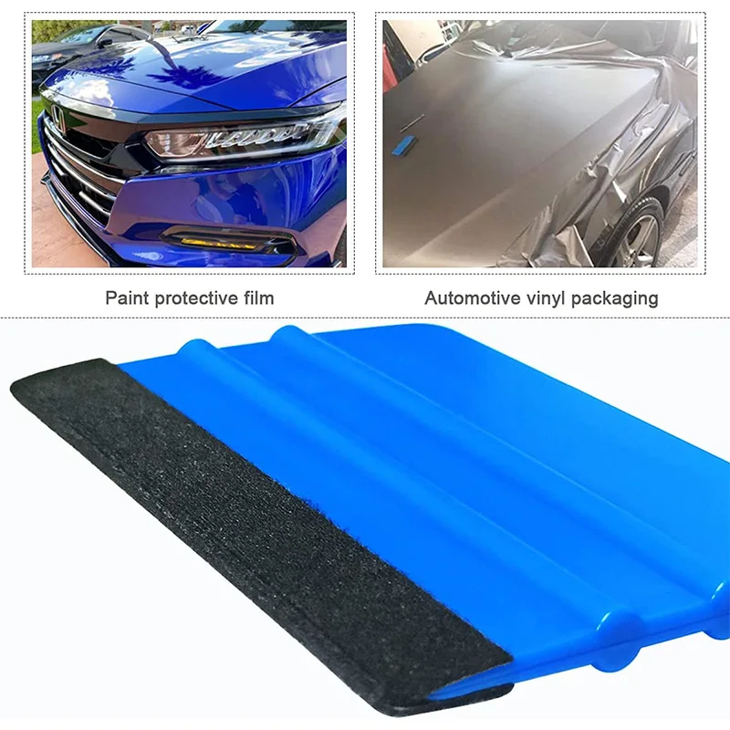 Felt Edge Squeegee Car Vinyl Scraper Spatula Vinyl Wrap Tool Scratch Free Film Squeegee Wallpaper Smoother Window Tinting Tools