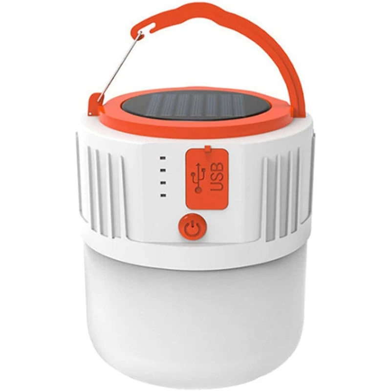 

HOT-LED Solar Camping Lamp,Camping Lantern Portable Garden Tent Lamp Light Waterproof Searchlight For Night Fishing