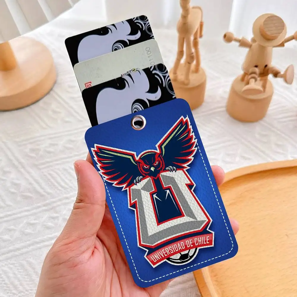 스포츠 클럽 칠레 U-대학교 사무용품 남녀 신용카드 키링 학생증 ID 카드 증명서 홀더 카드