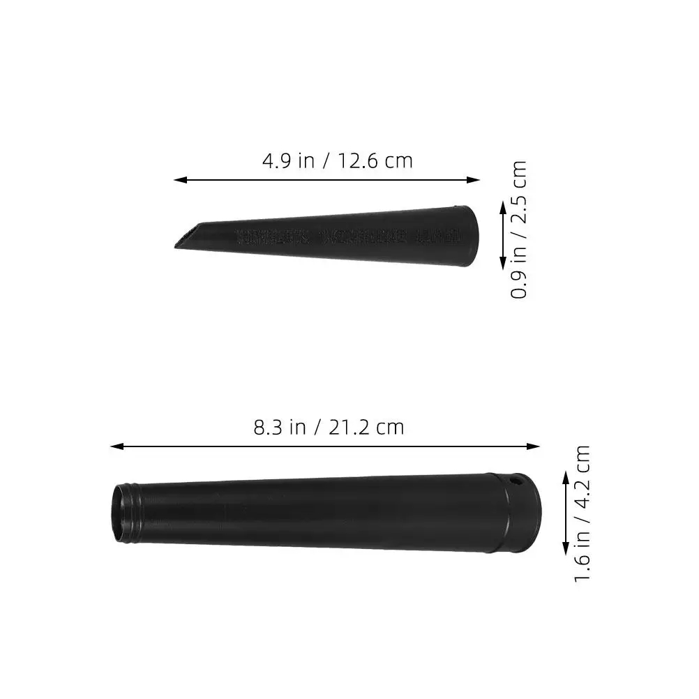 2Pcs 헤어 드라이어 노즐 부착물 휴대용 블로워 튜브 집중 공기 흐름 도구 먼지용 진공 청소기 교체 부품