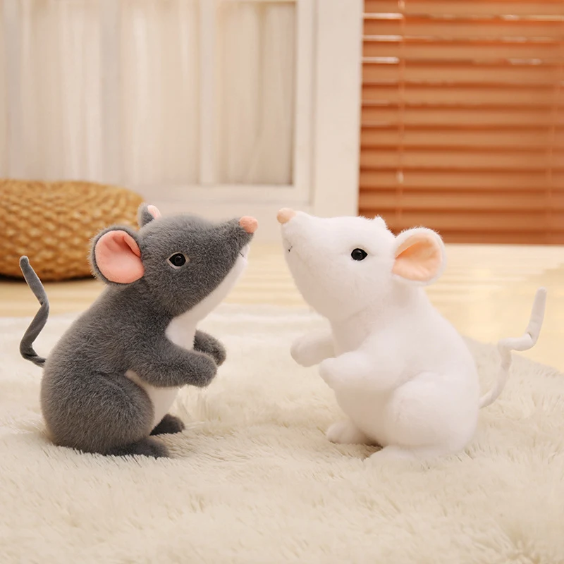 Hot Simulated Mouse Super Soft Plush Mouse Plushy Doll Stuffed Rat Plush Animal Toys for Children Peluche Mascot Gift